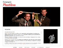 Tablet Screenshot of compagnieplastilina.fr